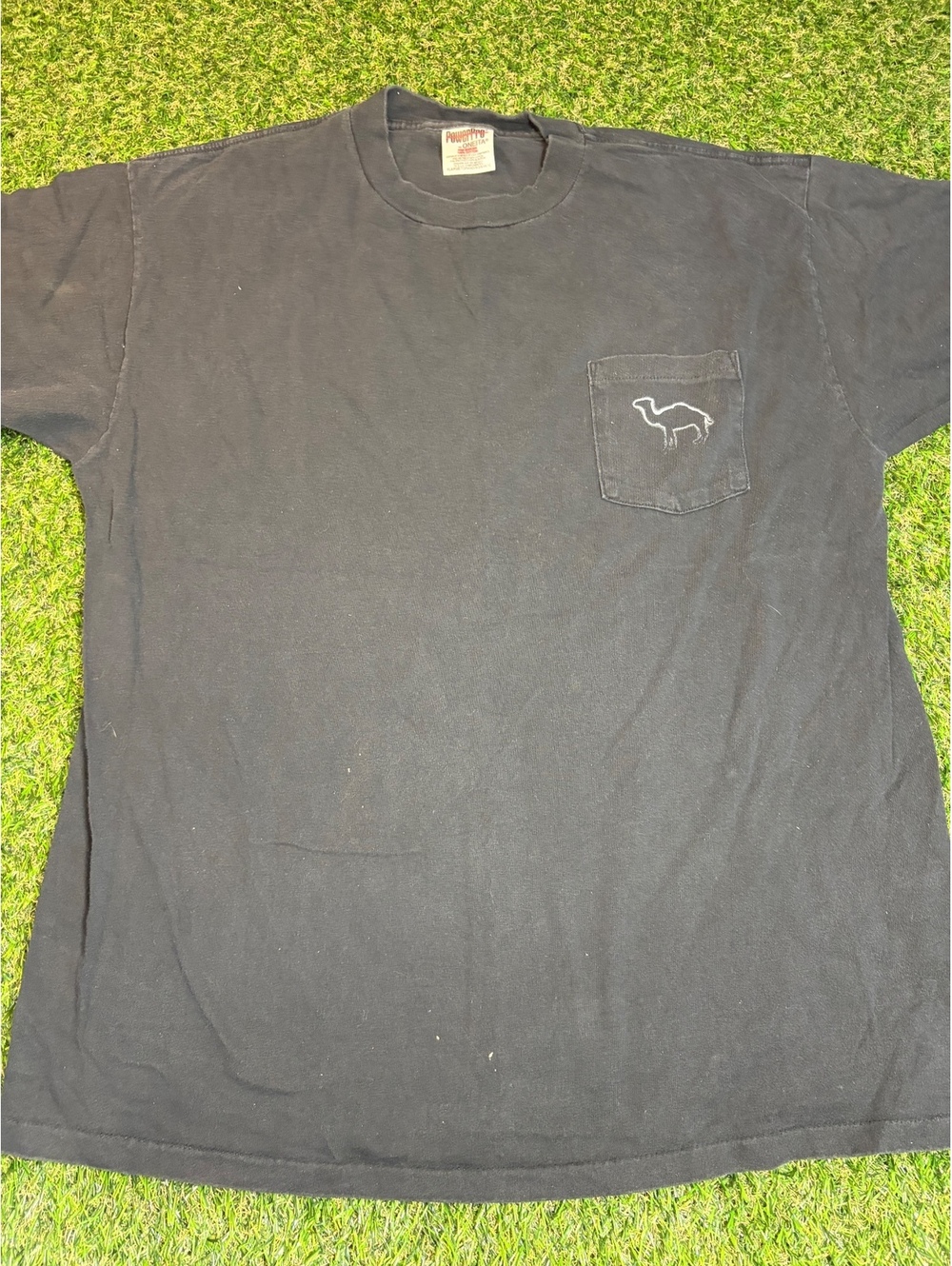 PowerPro by Oneita Men's Black Graphic Short Sleeve T-Shirt,